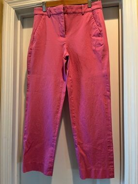 J. Crew Factory Pink Cropped Ankle Pants
